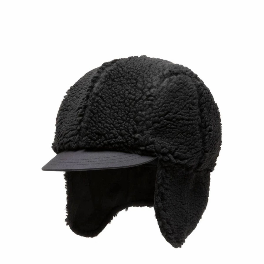 Headwear * | Maharishi Fleece Cap Black