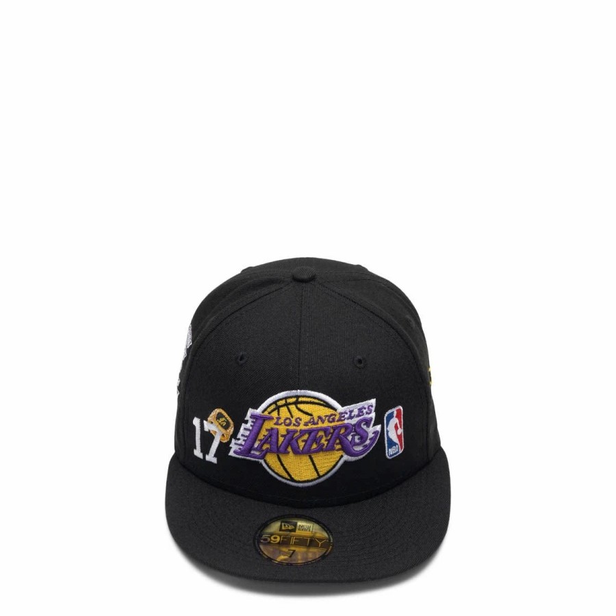 Headwear * | New Era 59Fifty Los Angeles Lakers Count The Rings Fitted Cap Purple