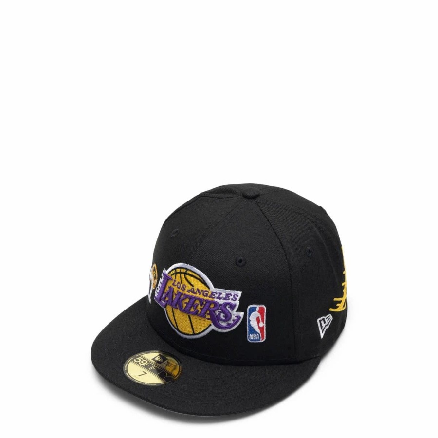 Headwear * | New Era 59Fifty Los Angeles Lakers Count The Rings Fitted Cap Purple