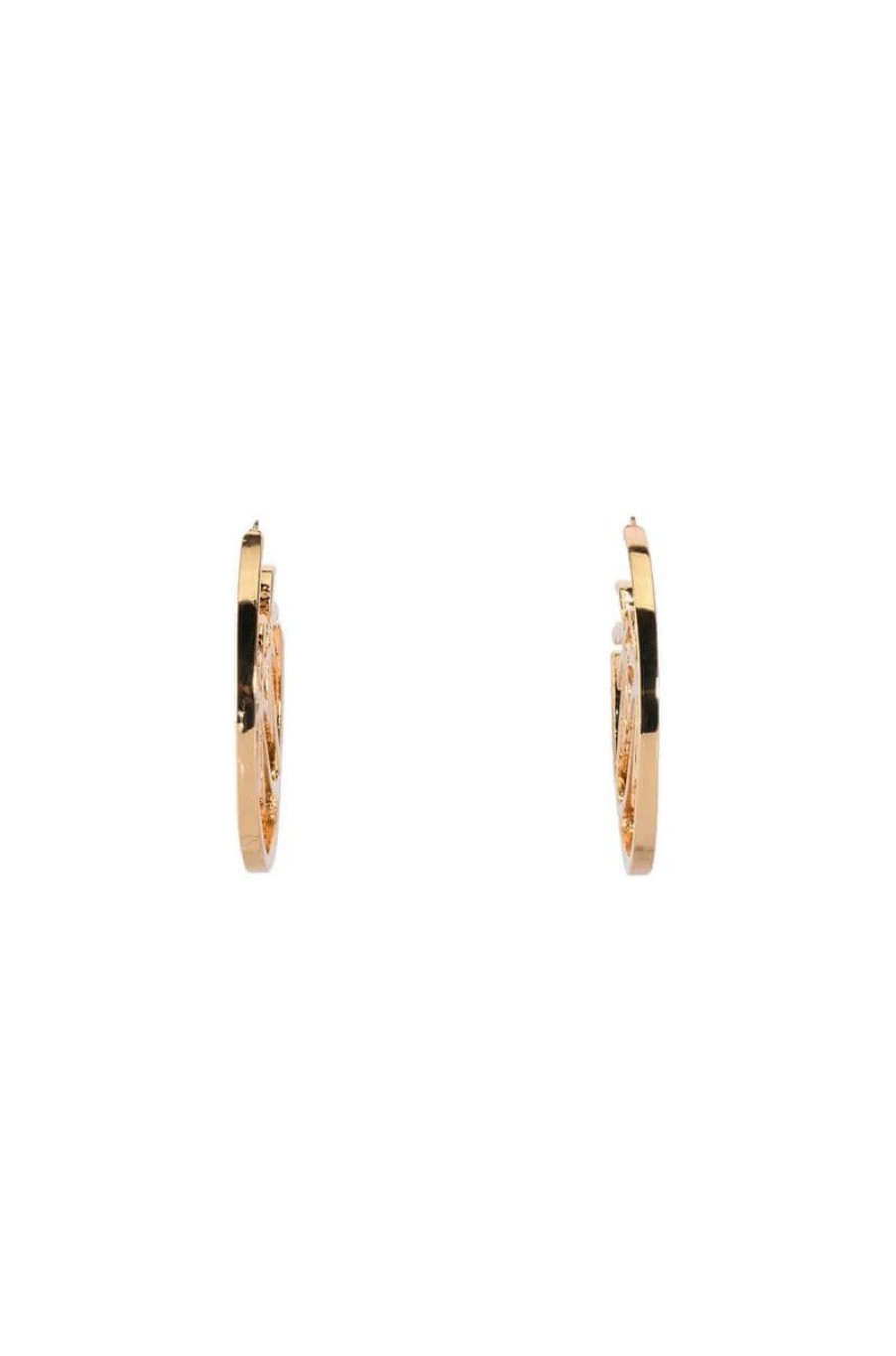 Jewelry * | Santa Cruz Statement Hoop Earrings Gold