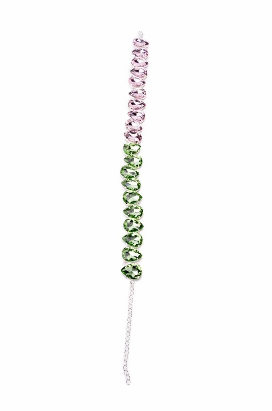 Jewelry * | Pretty In N Green Rhinestone Necklace Pink