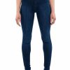 Denim * | Model Call High Rise Stretchy Skinny Jeans Dark Blue