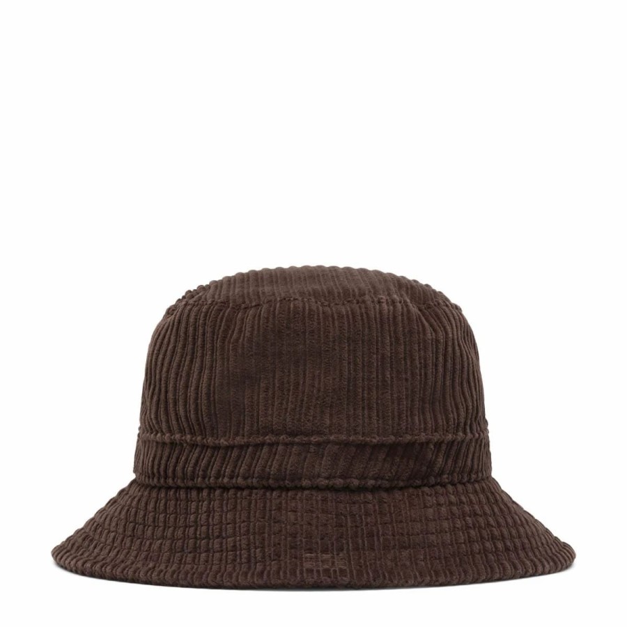 Headwear * | A.P.C. Mark Corduroy Bucket Hat Brown