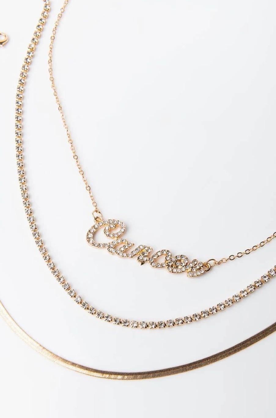 Jewelry * | Cancer Layer Necklace Gold