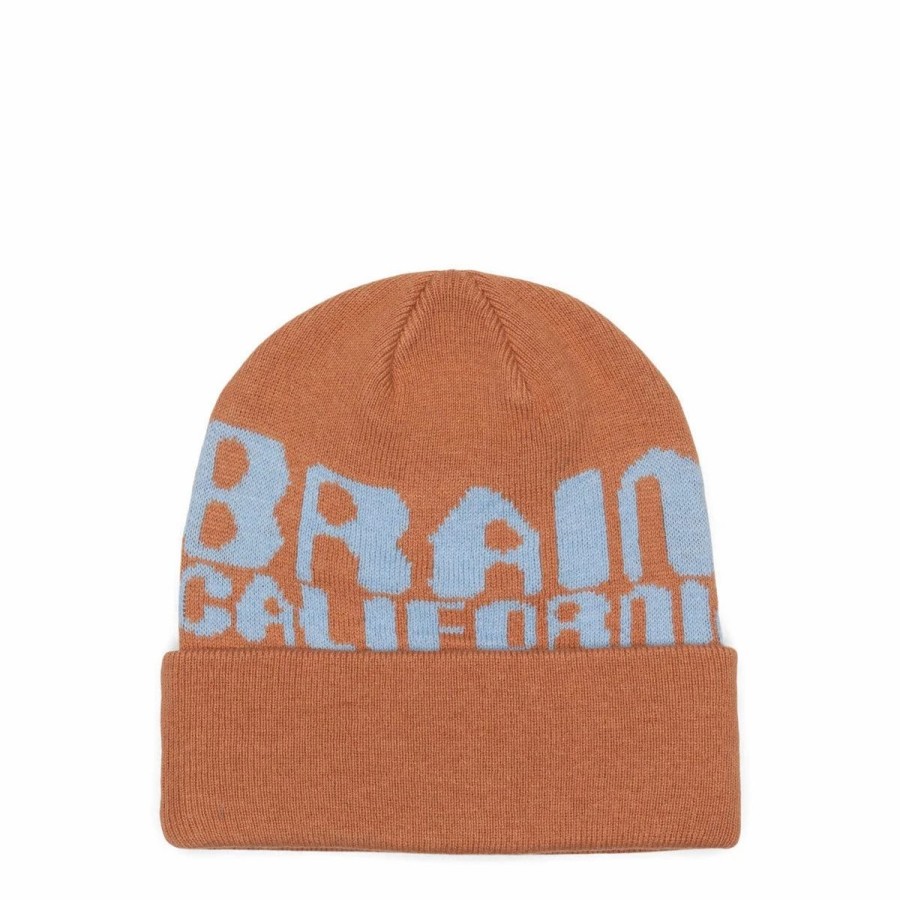 Headwear * | Brain Dead Californian Design Wool Beanie Terracotta