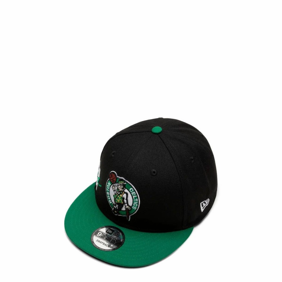 Headwear * | New Era 9Fifty Boston Celtics Side Font Snapback Cap Black