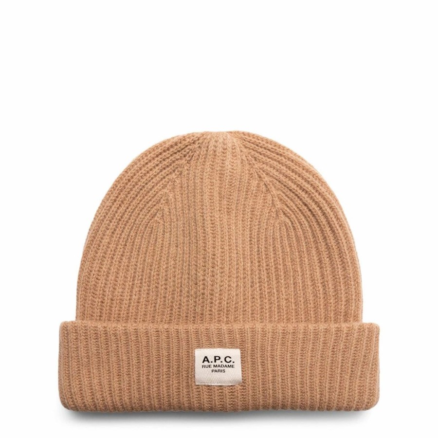 Headwear * | A.P.C. Bonnet James Camel