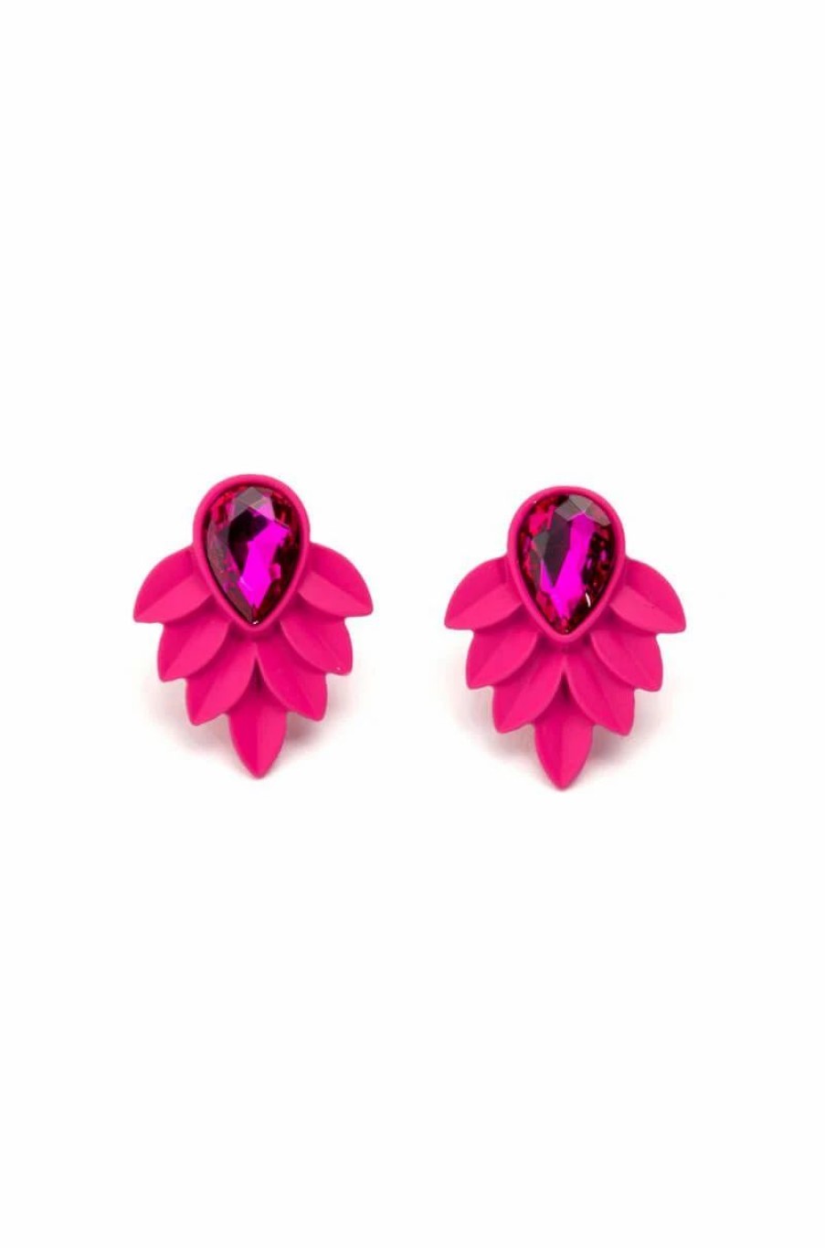 Jewelry * | Butterfly Doors Statement Studs Pink