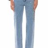 Denim * | Rilee Embellished Straight Fit Jeans Medium Blue Denim