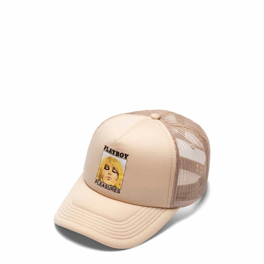 Headwear * | Pleasures X Playboy Magazine Trucker Hat Tan