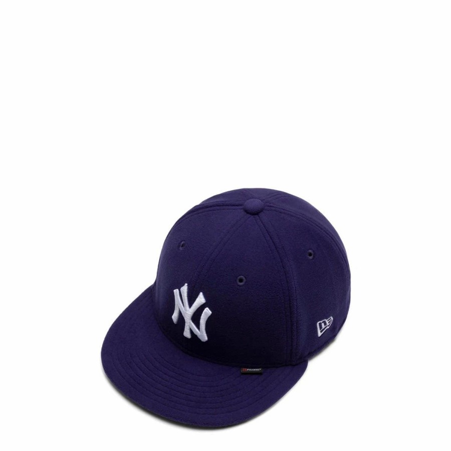 Headwear * | New Era 59Fifty New York Yankees Polartec Fitted Cap Navy