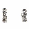 Jewelry * | Shine Bright Rhinestone Hoops Silver