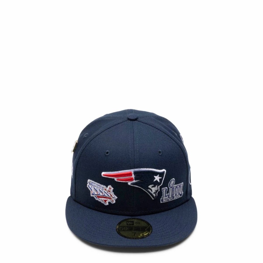 Headwear * | New Era 59Fifty New England Patriots Historic Champs Fitted Cap Navy