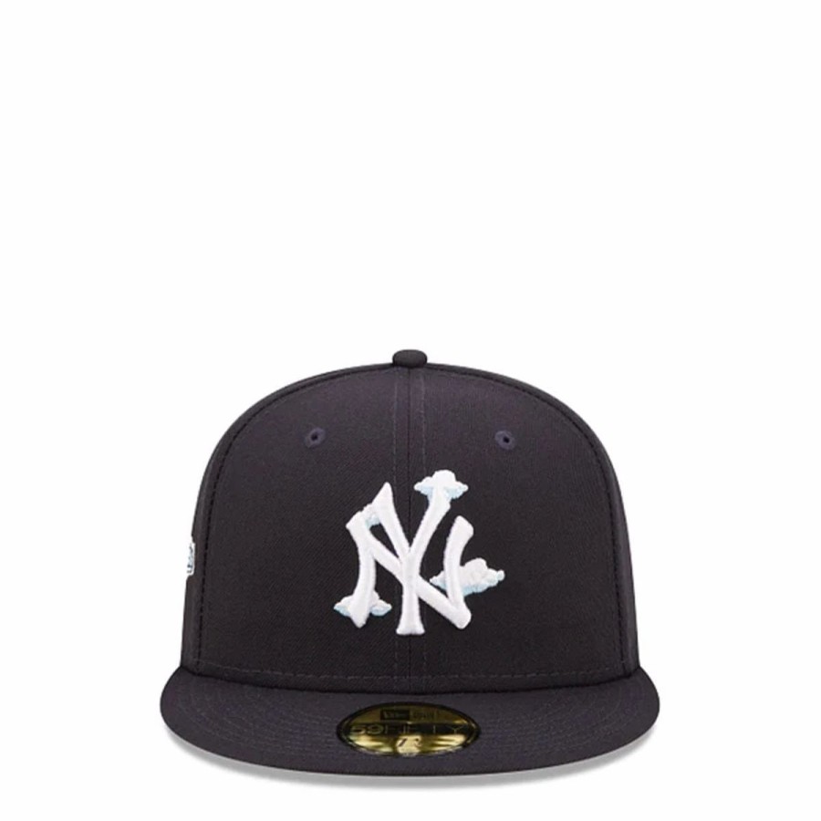 Headwear * | New Era 59Fifty New York Yankees Comic Cloud Fitted Cap Navy