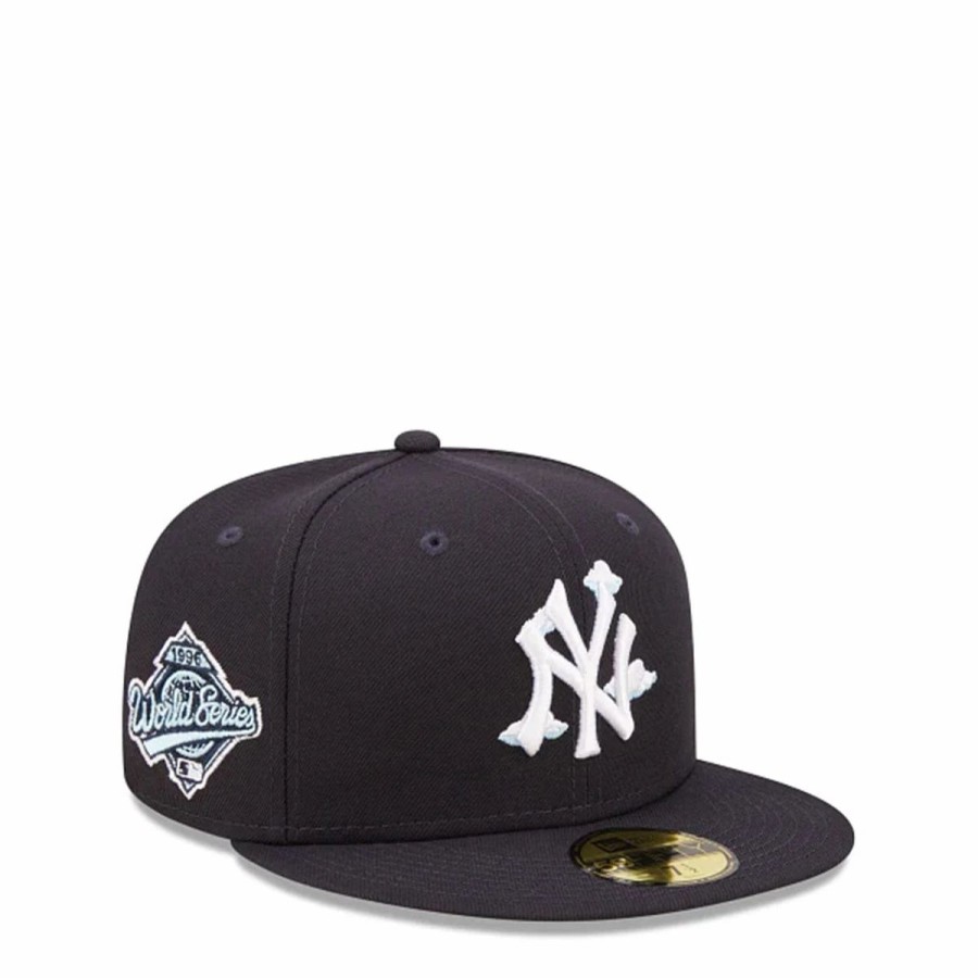 Headwear * | New Era 59Fifty New York Yankees Comic Cloud Fitted Cap Navy