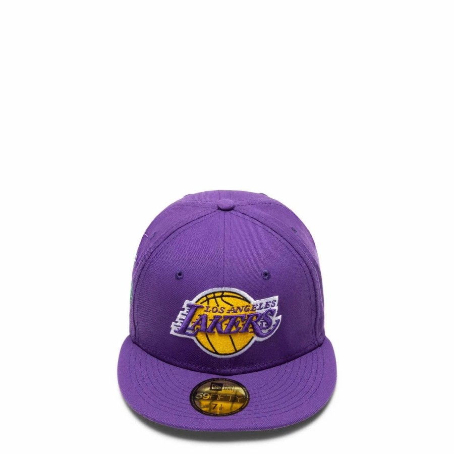 Headwear * | New Era 59Fifty Los Angeles Lakers Icon Fitted Cap Purple