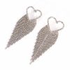 Jewelry * | Dont Forget My Love Rhinestone Statement Earrings Silver