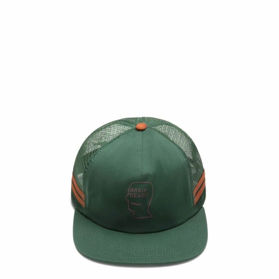 Headwear * | Brain Dead Logohead 5 Panel Trucker Cap Mallard