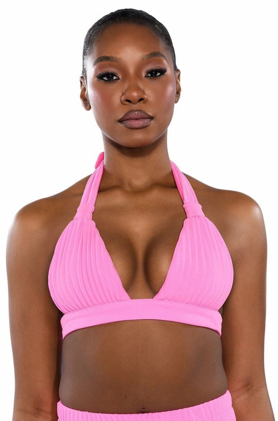 Crop Tops & Bralettes * | Lucy Bralette Pink