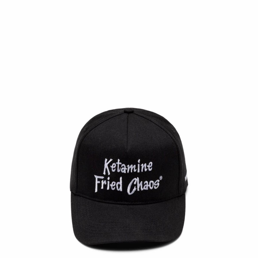 Headwear * | Pleasures Chaos 5 Panel Snapback Black