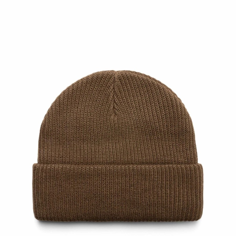 Headwear * | By Parra Mirrored Flag Logo Beanie Camel