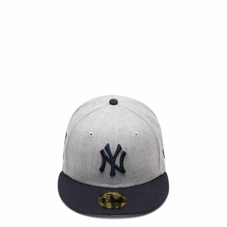 Headwear * | New Era 59Fifty New York Yankees Heather Fitted Cap Grey/Navy