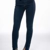 Denim * | Catch Me High Rise Skinny Jeans Dark Blue Denim