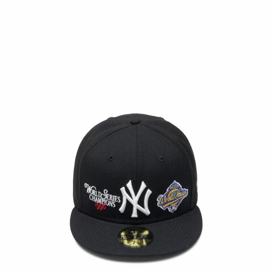 Headwear * | New Era Yankees Champion 59Fifty Fitted Cap Black