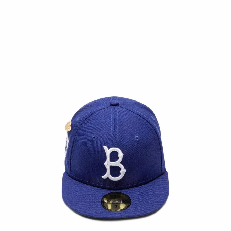 Headwear * | New Era 59Fifty Brooklyn Dodgers (1955) Logo History Fitted Cap Royal Blue