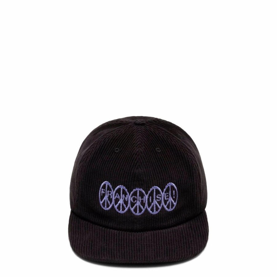 Headwear * | Franchise Peace! Corduroy Six Panel Hat Black