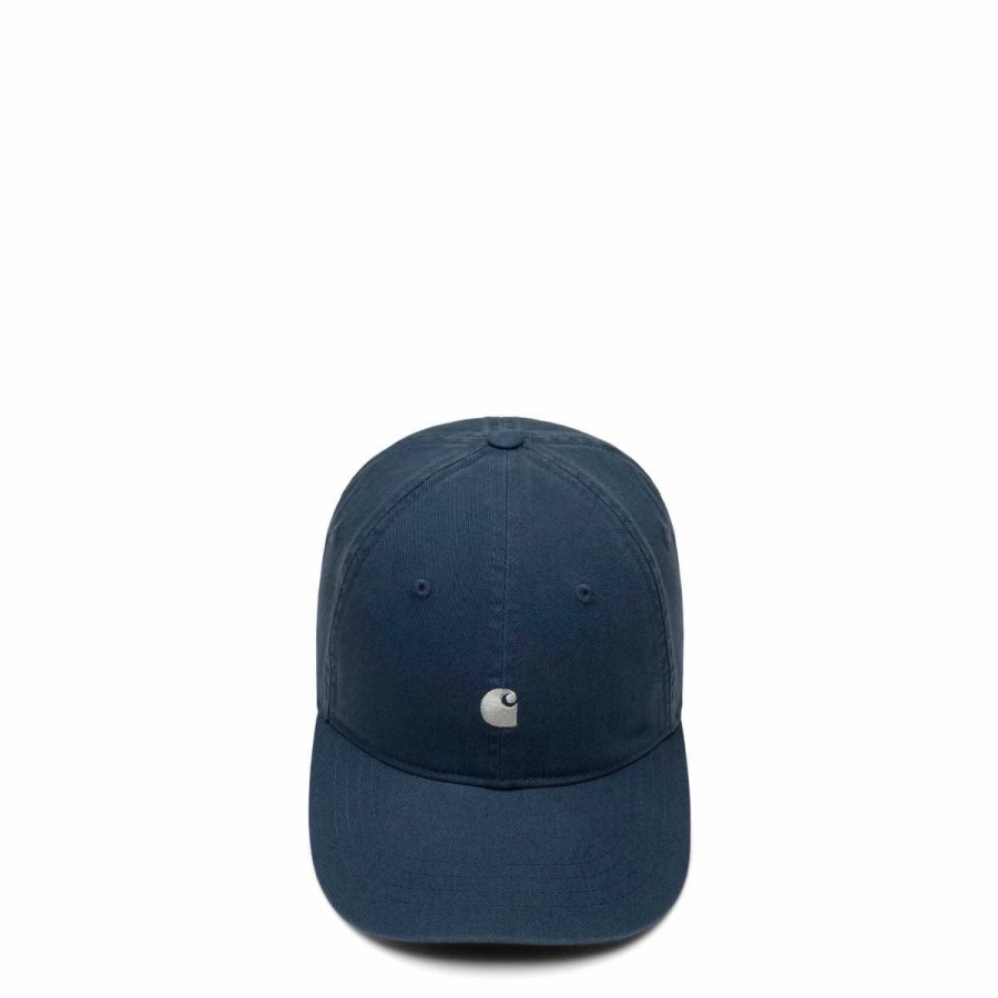 Headwear * | Carhartt Wip Madison Logo Cap Storm Blue/Wax