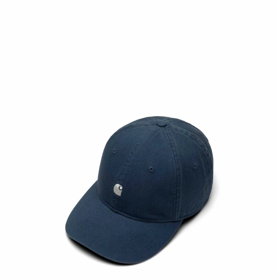 Headwear * | Carhartt Wip Madison Logo Cap Storm Blue/Wax