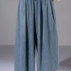 Denim * | Cece Pull On Super Wide Denim Pant Light Blue Denim