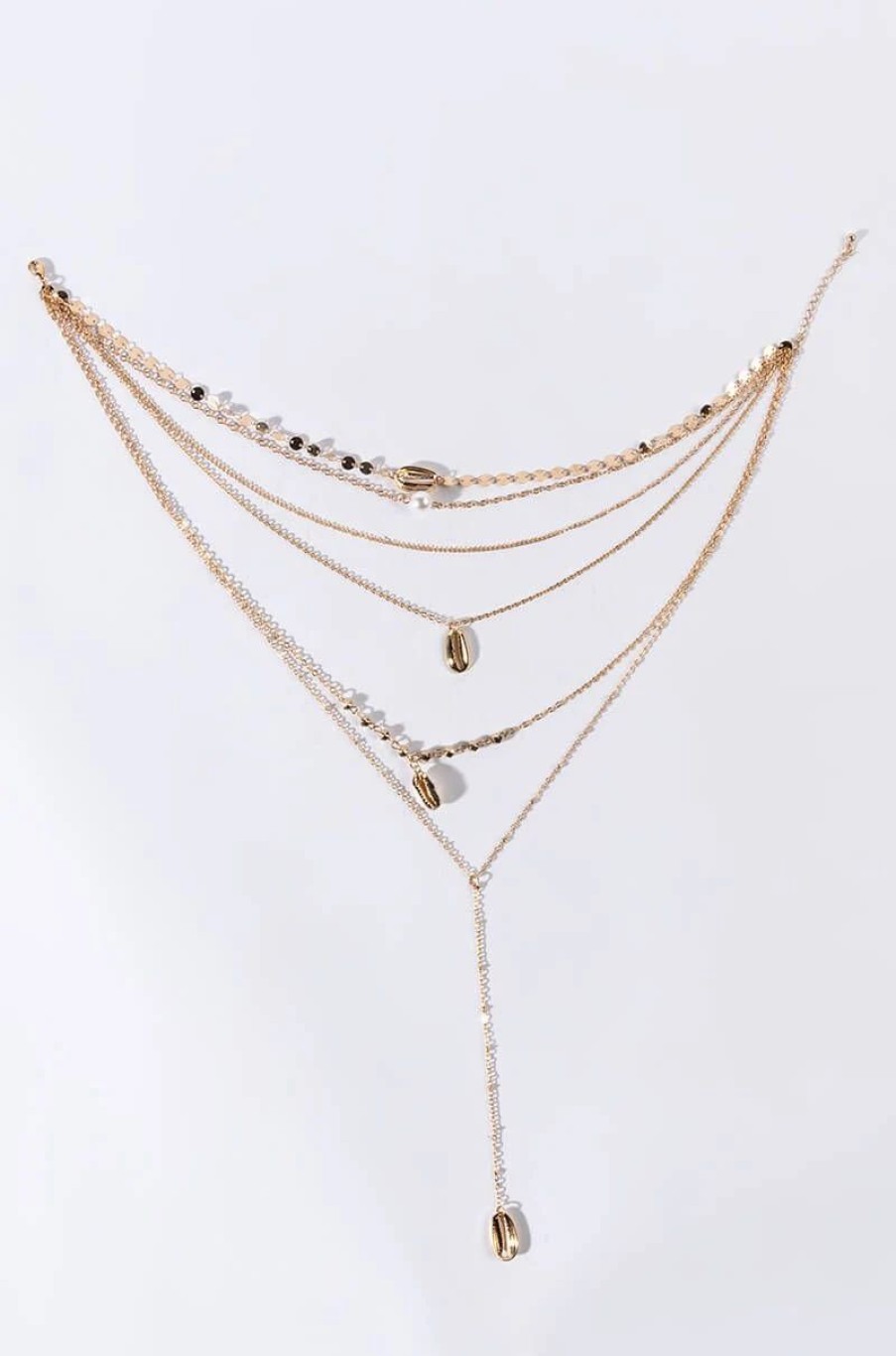 Jewelry * | Clear Waters Necklace Set Gold