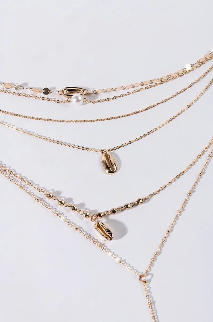 Jewelry * | Clear Waters Necklace Set Gold