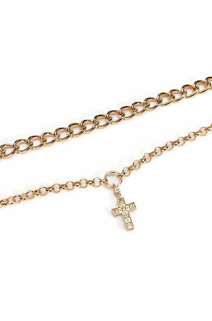 Jewelry * | No Effort Layered Chain Necklace Gold