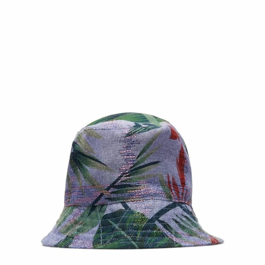 Headwear * | Engineered Garments Bucket Hat Blue Floral Print