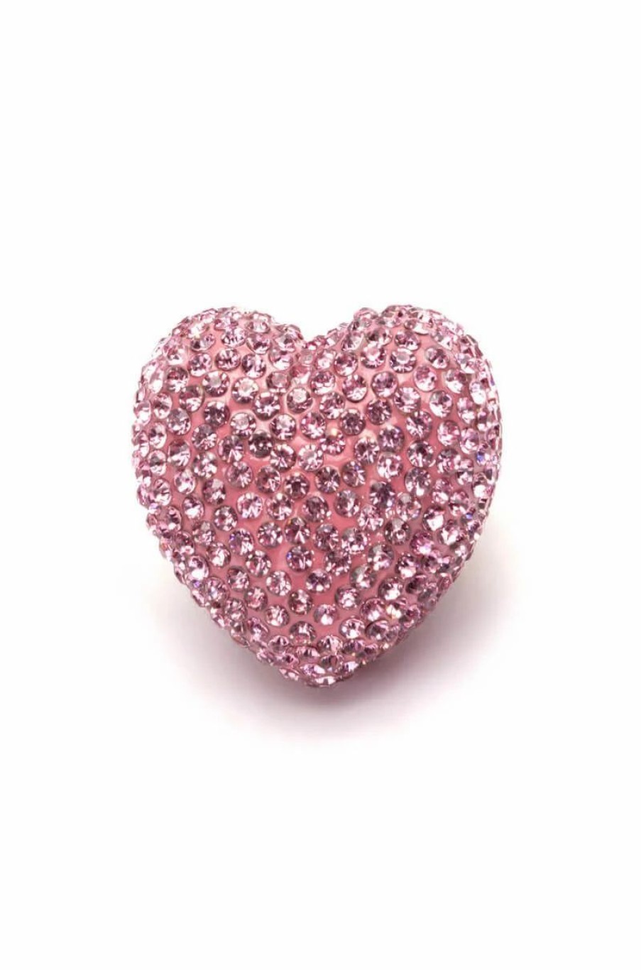 Jewelry * | Lovey Dovey Rhinestone Cocktail Ring Pink