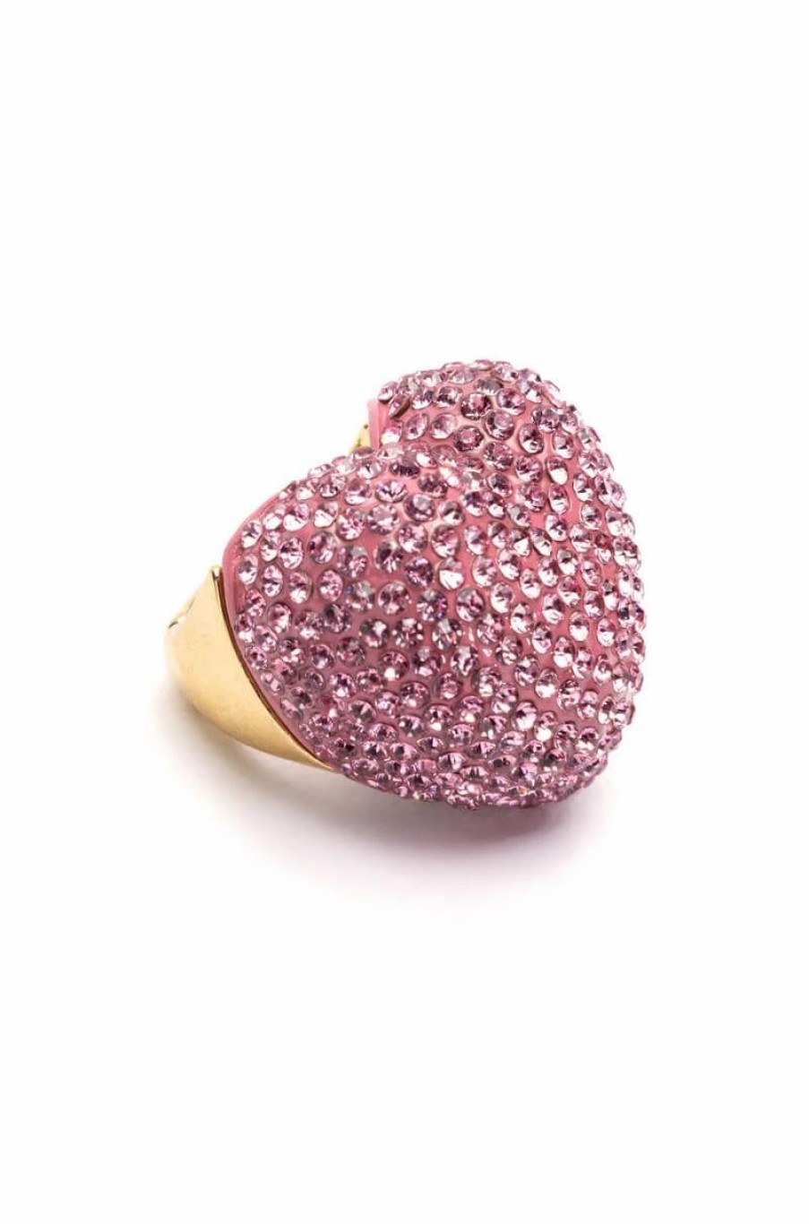 Jewelry * | Lovey Dovey Rhinestone Cocktail Ring Pink