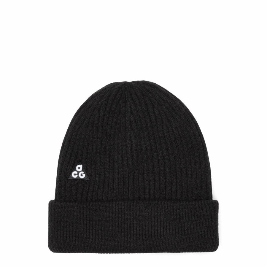 Headwear * | Nike Acg Cuffed Beanie Black/Black [010]