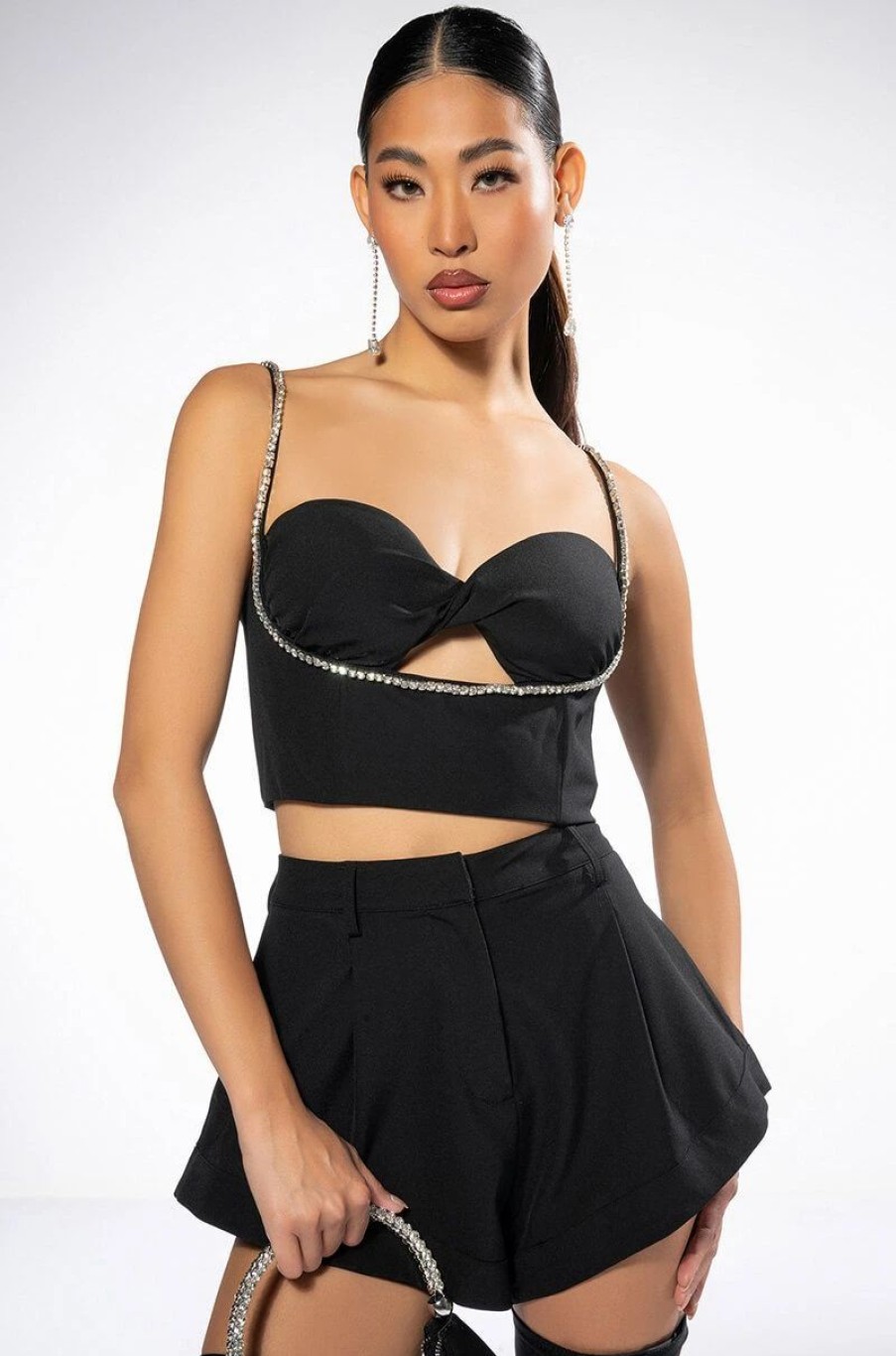 Crop Tops & Bralettes * | Tgif Twist Bralette Top Black