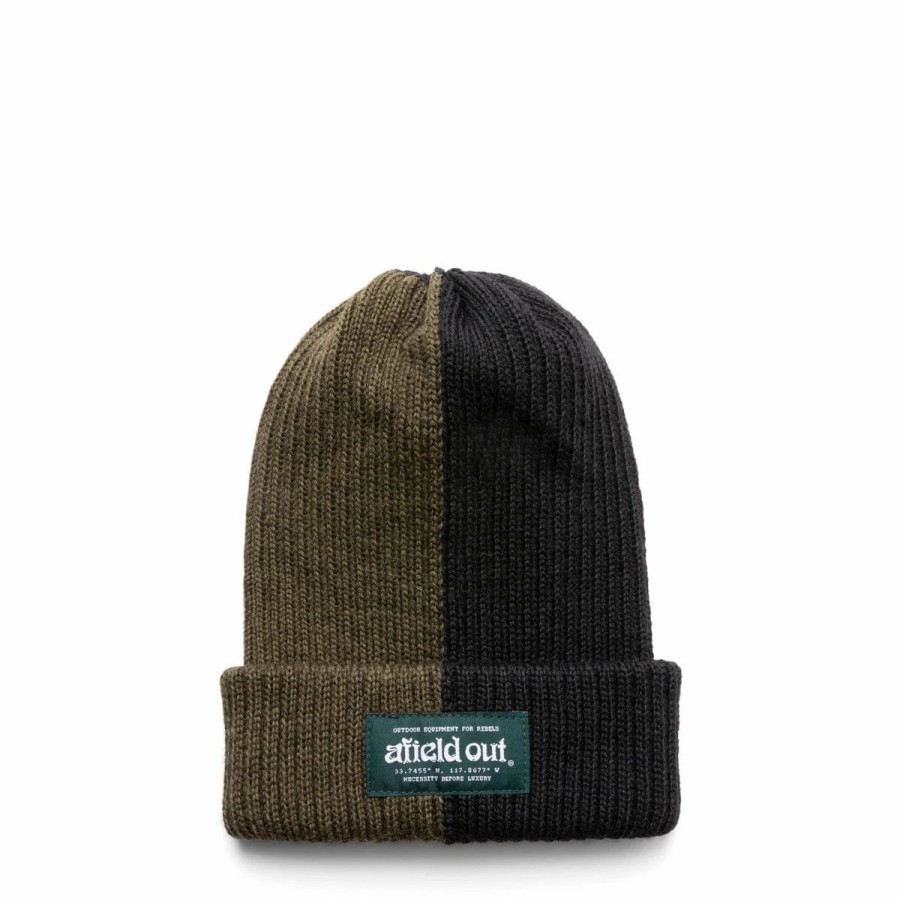 Headwear * | Afield Out Two Tone Watch Cap Sage/Black