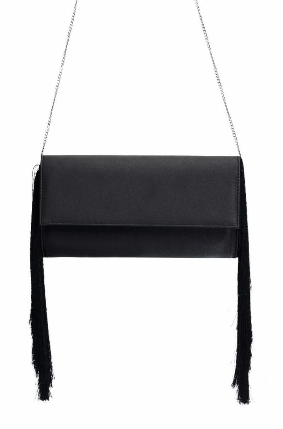 Handbags, Clutches & Wallets * | On The Fringe Clutch Black