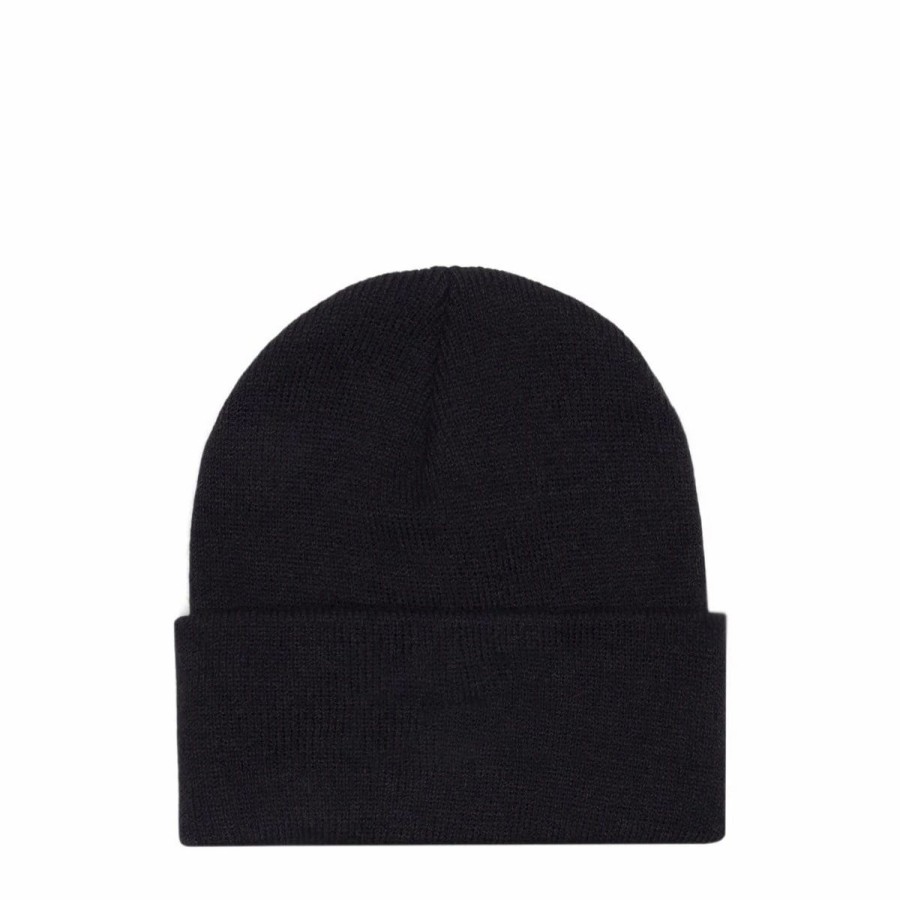 Headwear * | Stussy Stock Cuff Beanie Black