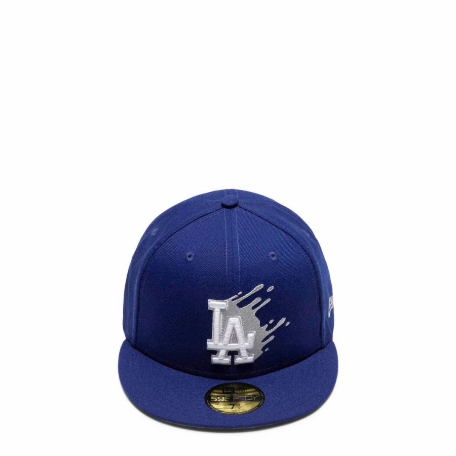 Headwear * | New Era 59Fifty Los Angeles Dodgers Splatter Fitted Cap Royal Blue