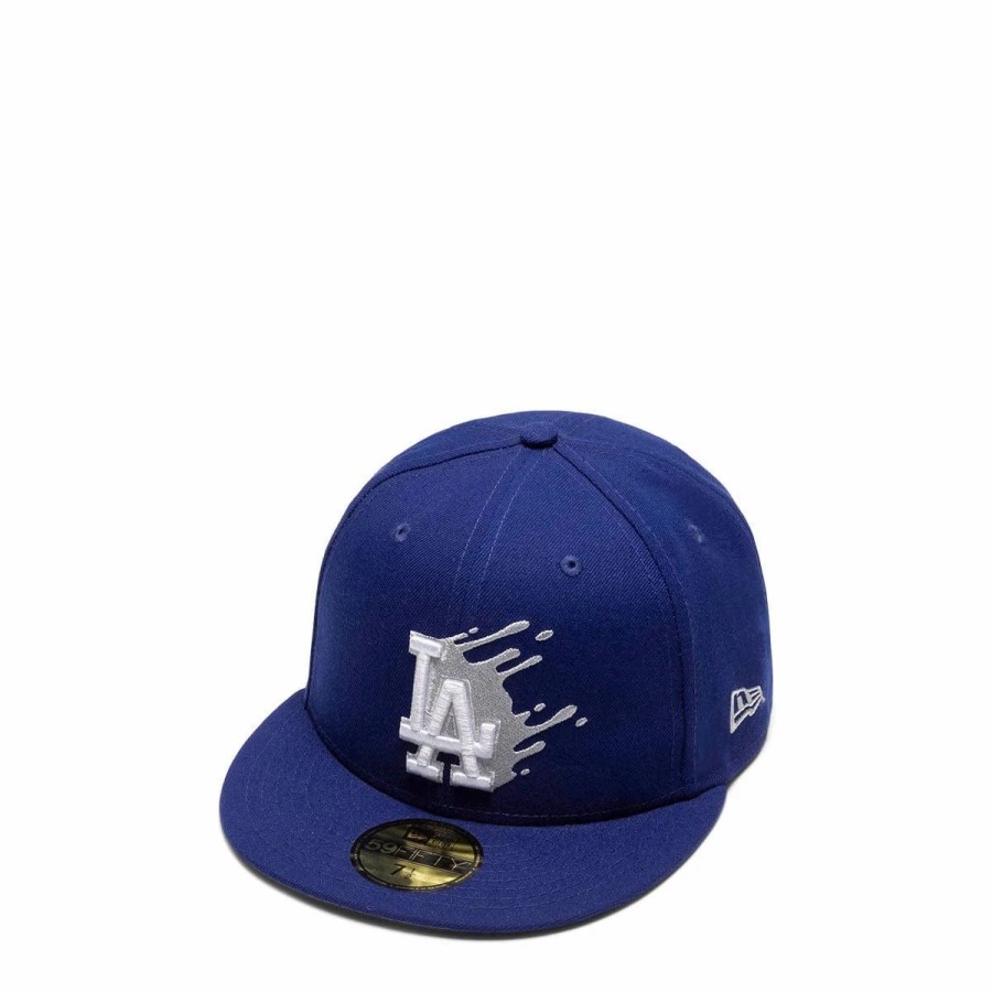 Headwear * | New Era 59Fifty Los Angeles Dodgers Splatter Fitted Cap Royal Blue