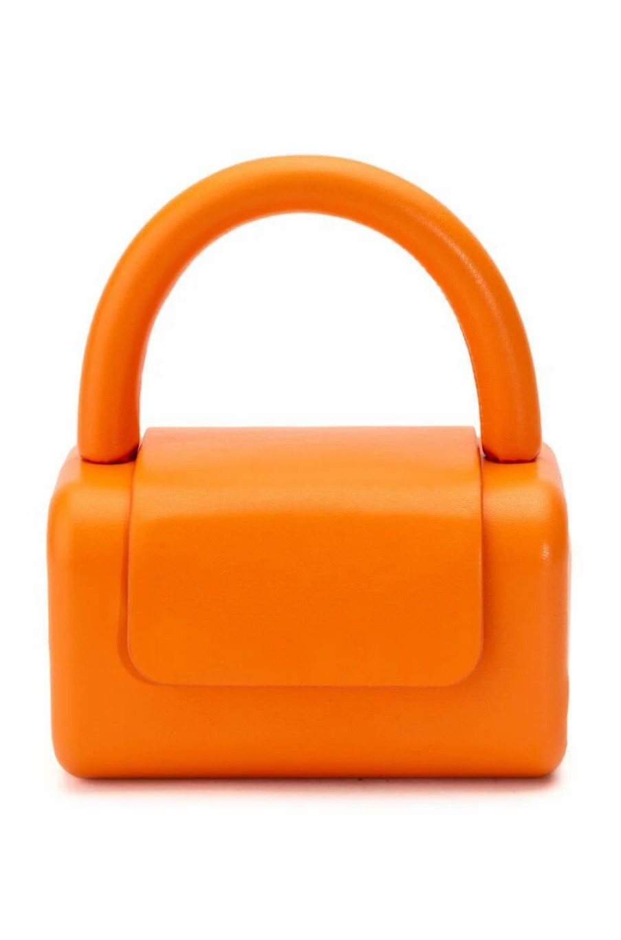 Handbags, Clutches & Wallets * | Everly Pu Box Bag In Orange