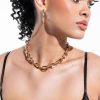 Jewelry * | Chunky Chain Necklace Gold