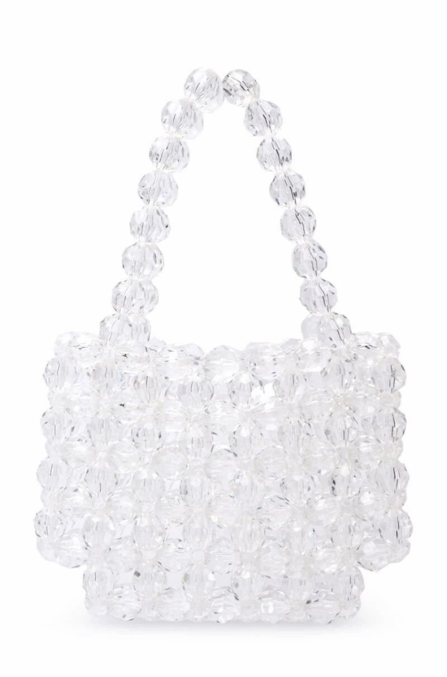 Handbags, Clutches & Wallets * | Enchanted Beaded Bag In Clear