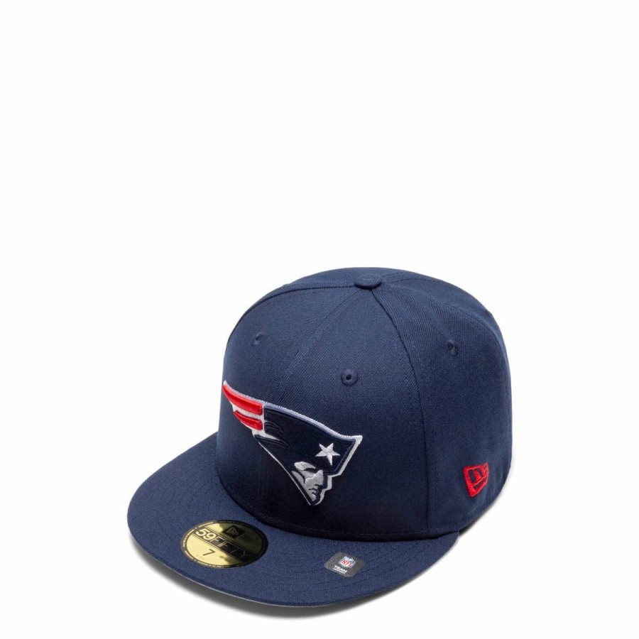 Headwear * | New Era 59Fifty New England Patriots Bannerside Fitted Cap Blue